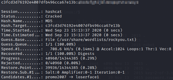 HashCat ~ Cracking MD5